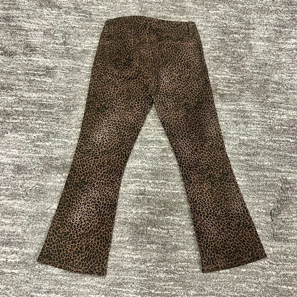FRAME Le Crop Mini Boot Leopard Jeans Size 29 - Picture 4 of 7